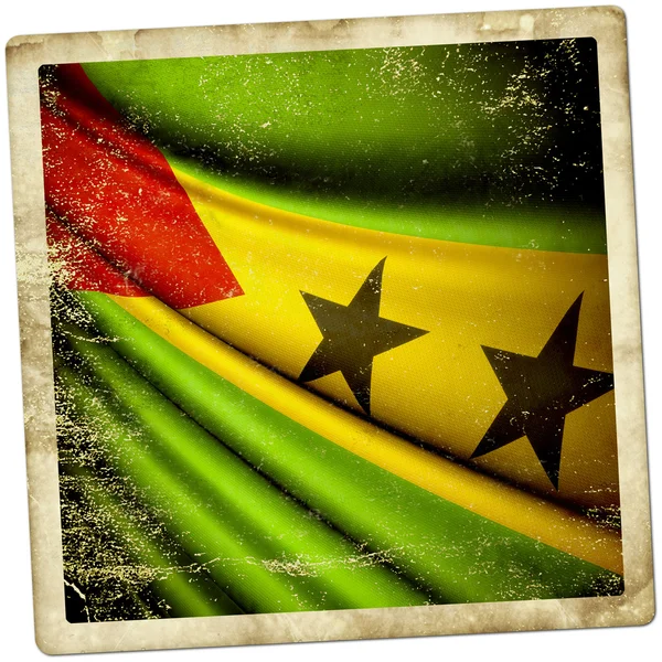 Флаг Сан-Томе и Принсипи — стоковое фото