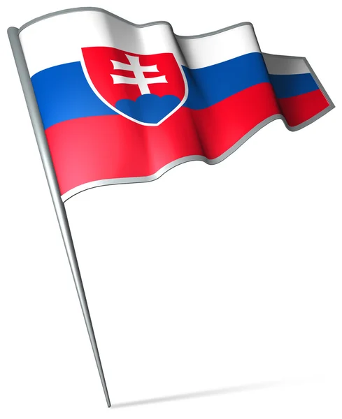 Flagga Slovakien — Stockfoto