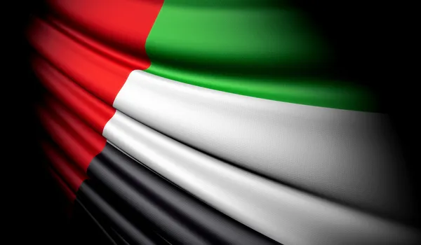 Bandera de Emiratos Árabes Unidos — Foto de Stock