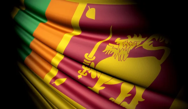 Flagge von sri lanka — Stockfoto