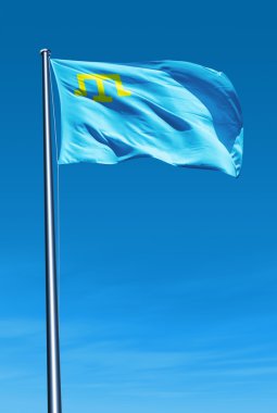 Flag of the Crimean Tatar people clipart
