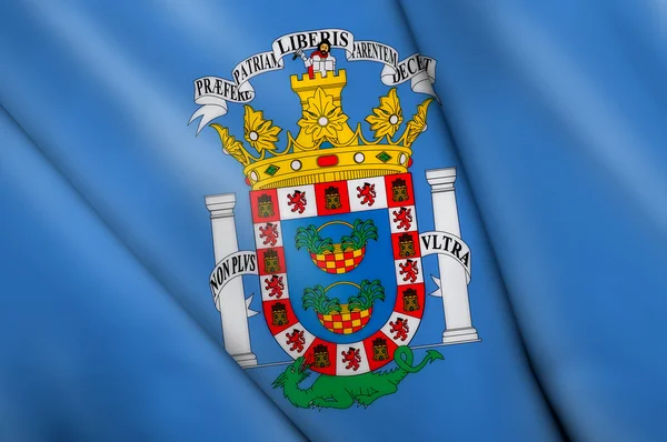 Flagge von Melilla (Spanien) — Stockfoto