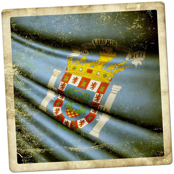 Flag of Melilla (SPAIN) — Stock Photo, Image