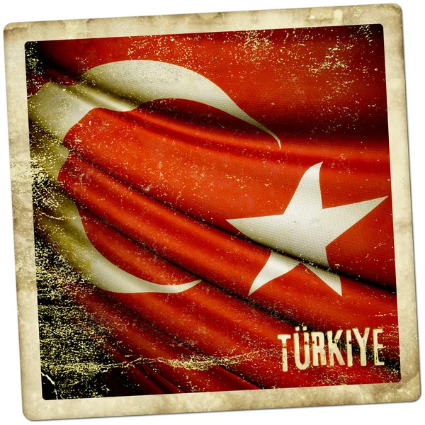 Bandeira da Turquia — Fotografia de Stock