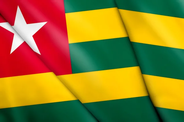 Flagge von Togo — Stockfoto