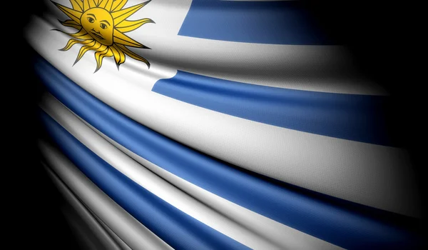 乌拉圭的旗子 — 图库照片