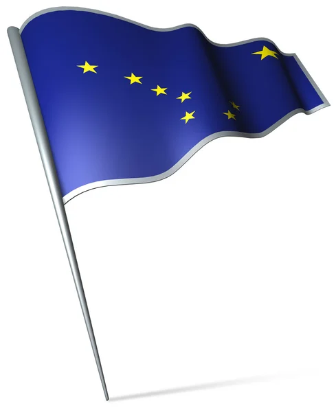 Flagge von alaska (usa) — Stockfoto