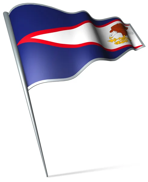 Bandiera delle samoa americane — Foto Stock