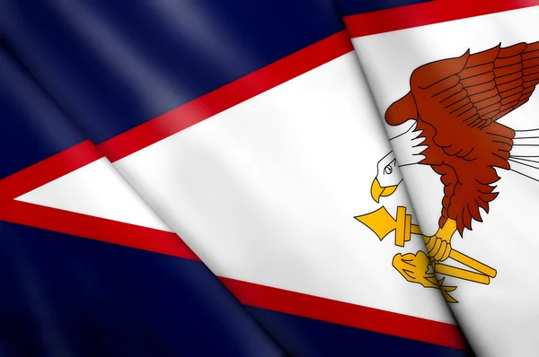 Vlajka Americké Samoy — Stock fotografie