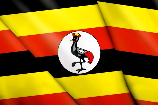 Прапор Уганди — стокове фото