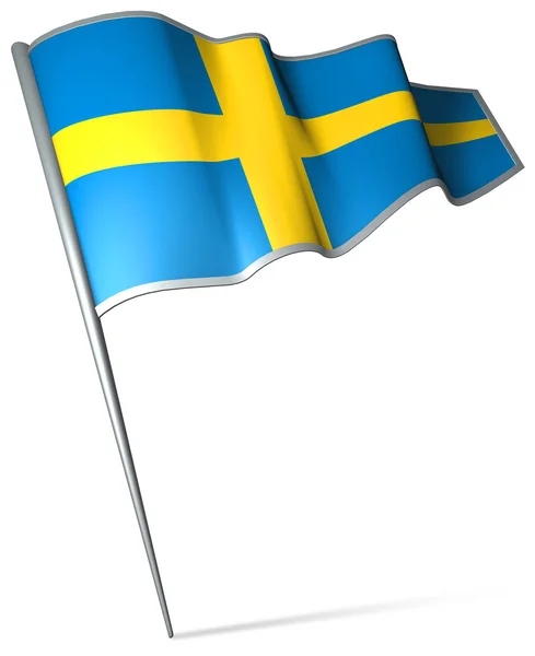 Bandera de Suecia Imágenes de stock libres de derechos