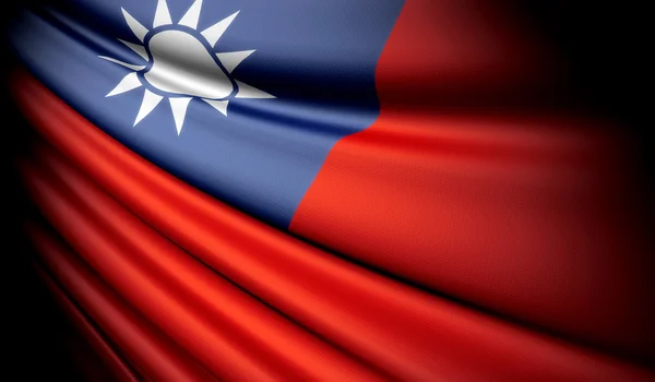 Bandera de Taiwan Imagen de stock