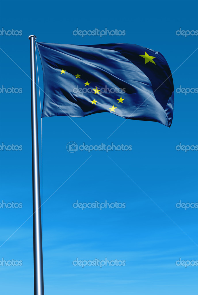 Alaska (USA) flag waving on the wind — Photo