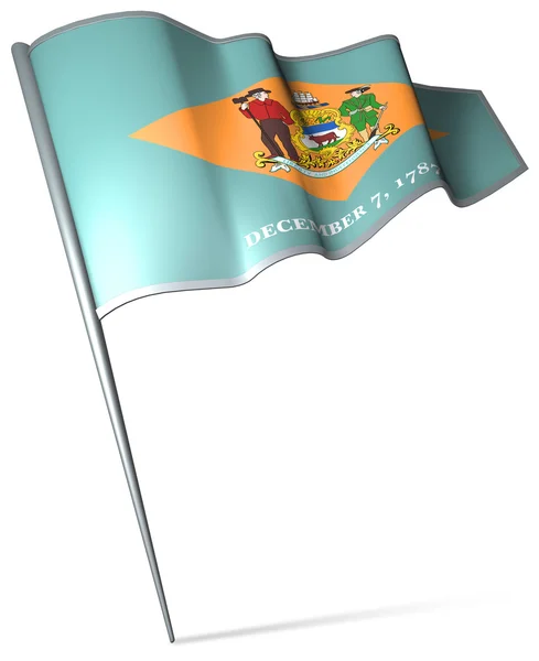 特拉华州 （美国的旗帜) — 图库照片