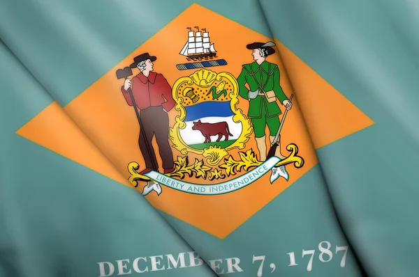 デラウェア州 (アメリカ合衆国の旗) — ストック写真