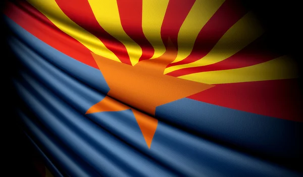 Flaga stanowa Arizony (Stany Zjednoczone Ameryki) — Zdjęcie stockowe