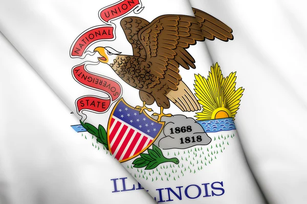 Bandeira de Illinois (EUA) ) — Fotografia de Stock