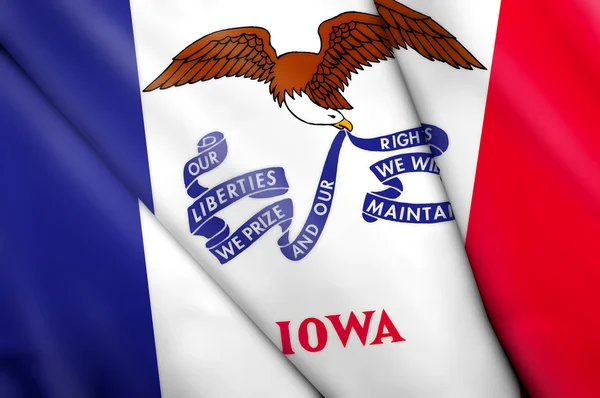 Flaga stanowa iowa (Stany Zjednoczone Ameryki) — Zdjęcie stockowe