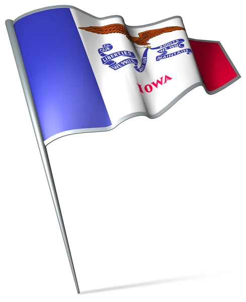 Bandeira de Iowa (EUA) ) — Fotografia de Stock
