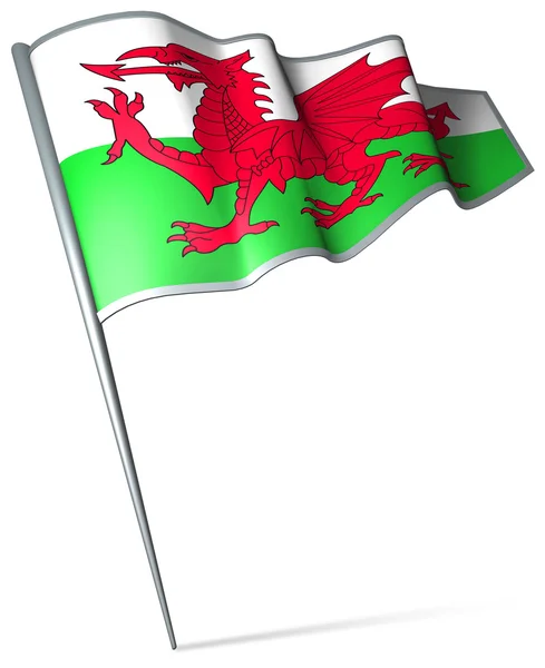 Vlag van wales — Stockfoto