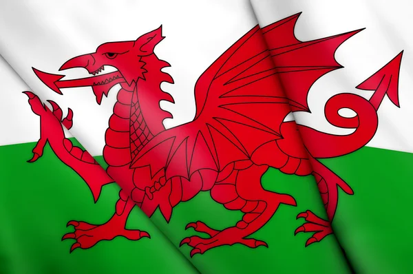 Vlag van wales — Stockfoto