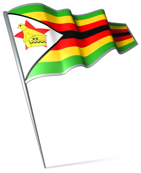 Flagge von Zimbabwe — Stockfoto