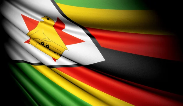 Flagge von Zimbabwe — Stockfoto