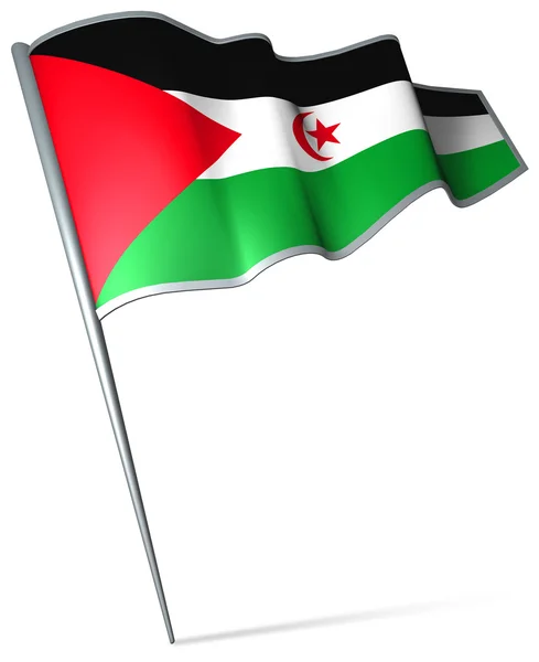 Bandiera di Sahara occidentale — Foto Stock