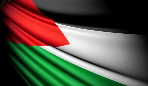 Bandera de los palestinos — Foto de Stock