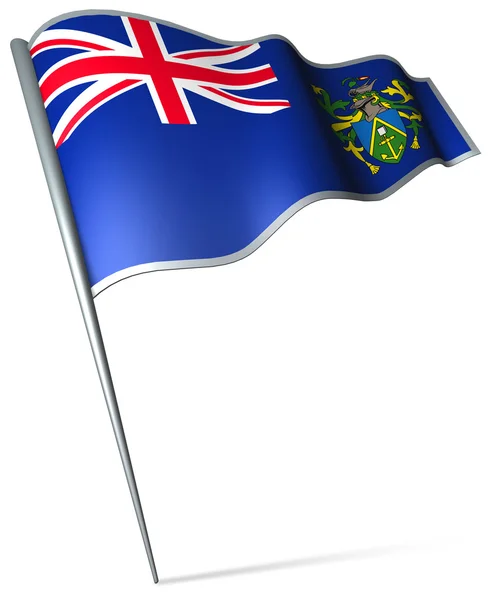 Flagge der Pitcairn Islands (uk) — Stockfoto