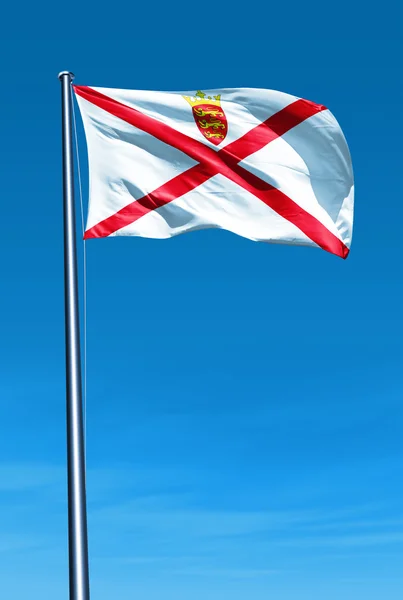 Bandera de Jersey ondeando en el viento —  Fotos de Stock