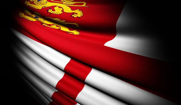 Sark flag waving on the wind — Stock Photo, Image