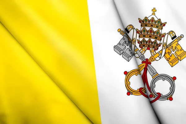 Bandeira da cidade vaticana — Fotografia de Stock