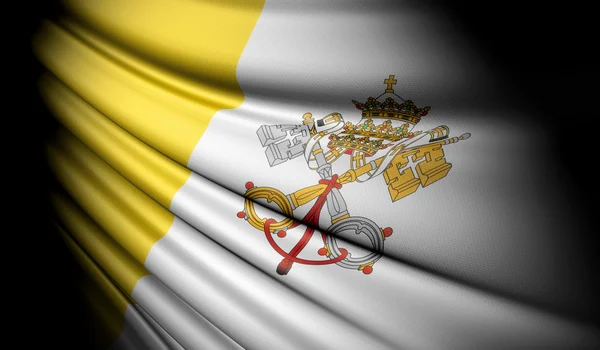 Drapeau de la ville vaticane — Photo