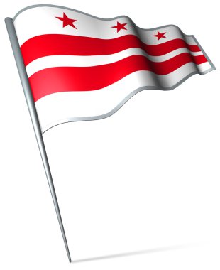 bayrak bir Washington, DC. 