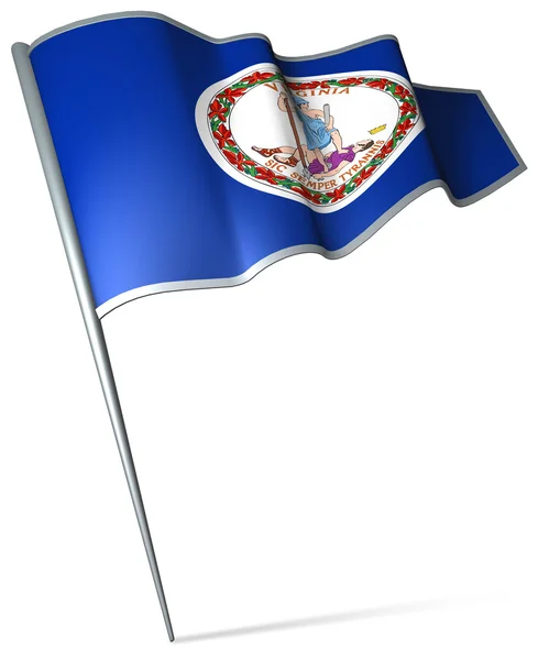 Vlag van virginia (usa) — Stockfoto