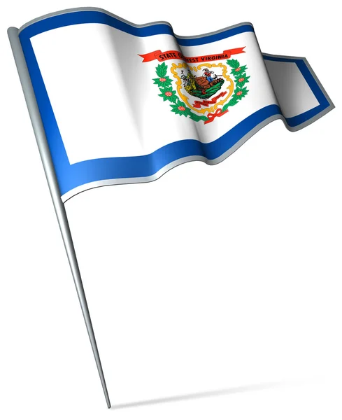 Bandera de West Virginia (USA) ) — Foto de Stock