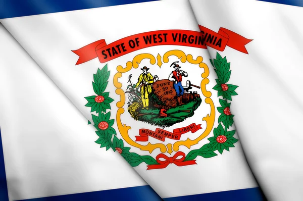 西弗吉尼亚州 （美国的旗帜) — 图库照片