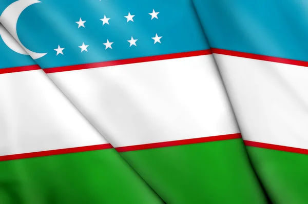 Vlag van Oezbekistan — Stockfoto