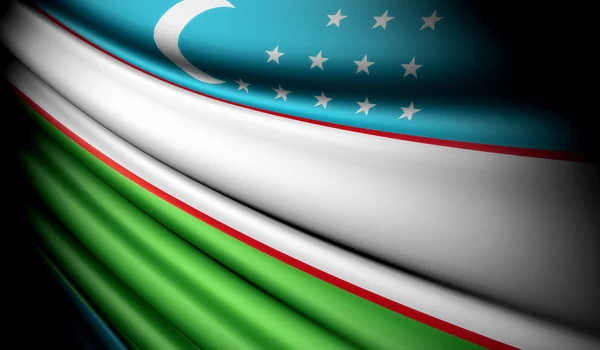 Flag of Uzbekistan — Stock Photo, Image