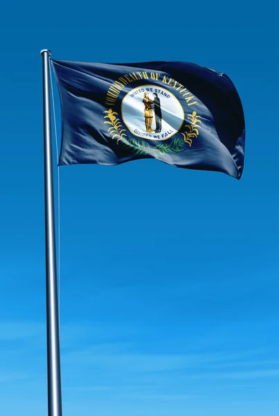 Bandera de Kentucky (USA) ondeando al viento — Foto de Stock