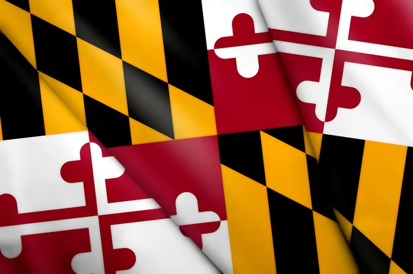 Maryland (Amerikai Egyesült Államok zászlaja) — Stock Fotó