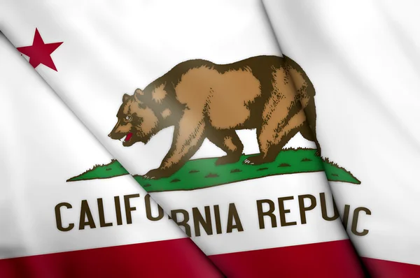 Flaga stanowa Kalifornii (Stany Zjednoczone Ameryki) — Zdjęcie stockowe