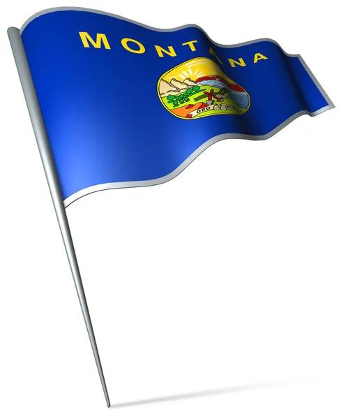 Vlajka státu montana (usa) — Stock fotografie