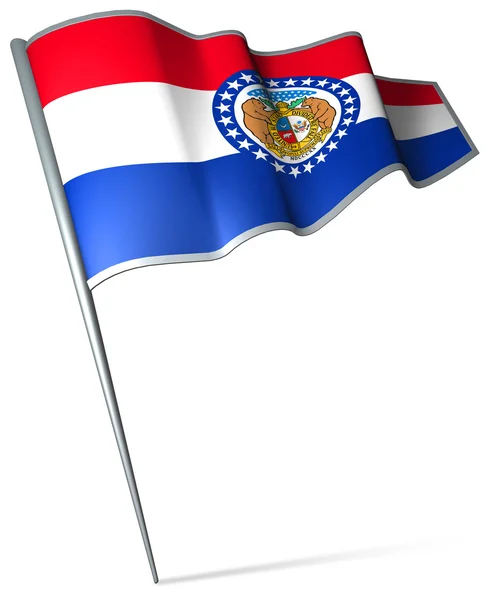 Bandeira de Missouri (EUA) ) — Fotografia de Stock