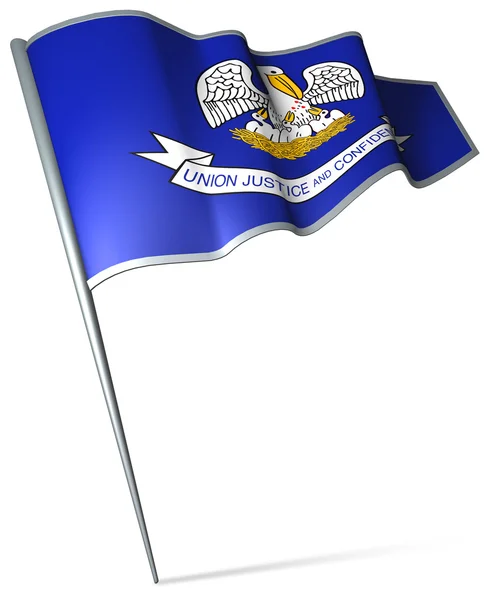 Bandeira de Louisiana (EUA ) — Fotografia de Stock