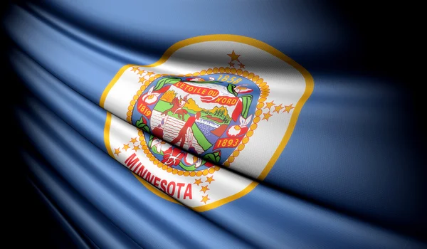 Vlag van minnesota (usa) — Stockfoto