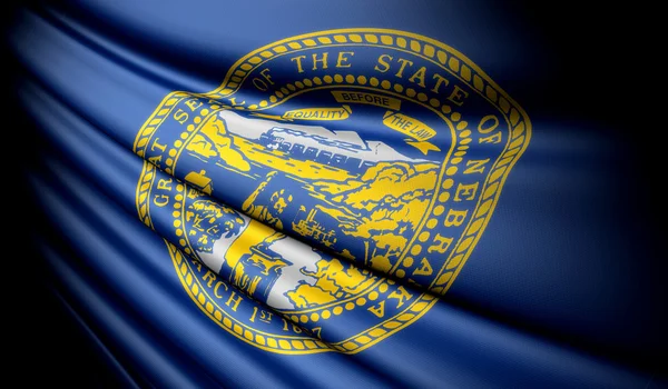 Flagge von nebraska (usa) — Stockfoto