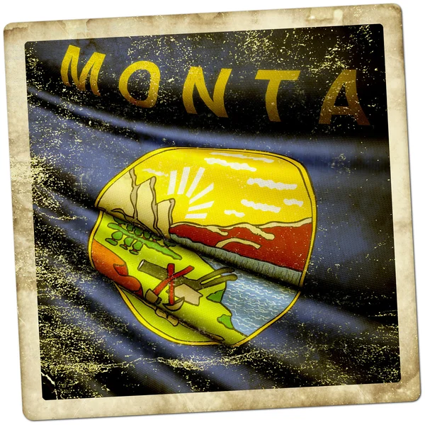 Flagge von montana (usa) — Stockfoto