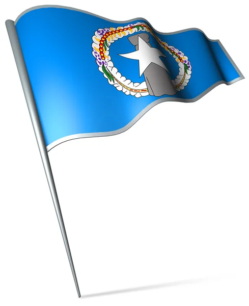 Flag of Northern Mariana Islands — Stock Photo, Image
